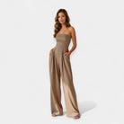 Rina | Strapless Bustier Jumpsuit