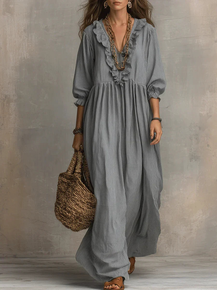 Jess | Boho Long Sleeve Maxi Dress