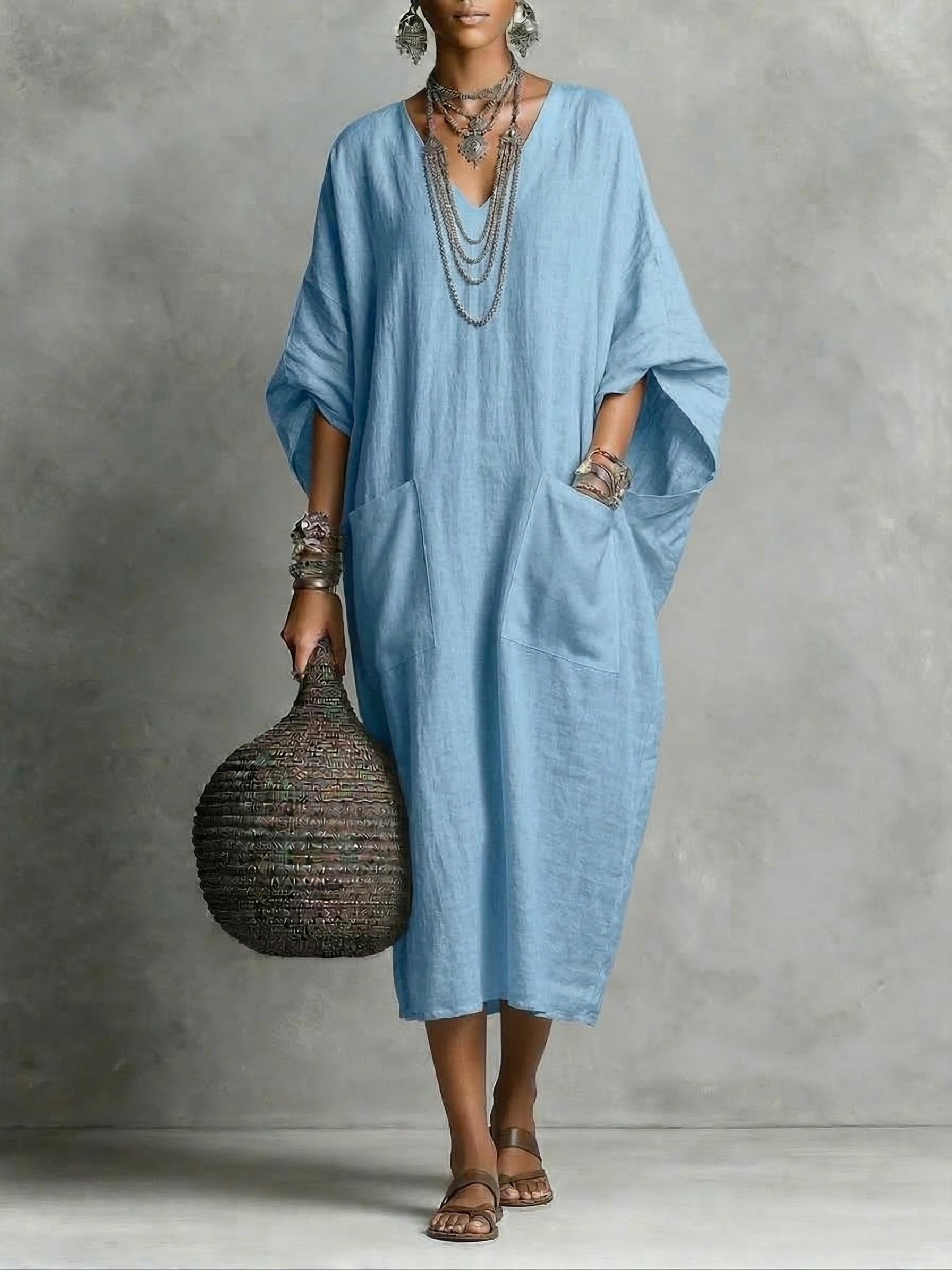 Dania | Relaxed Kaftan Maxi Dress
