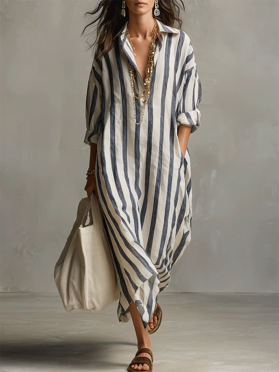 Rubi | Stripe Oversized Maxi Dress