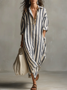 Rubi | Stripe Oversized Maxi Dress
